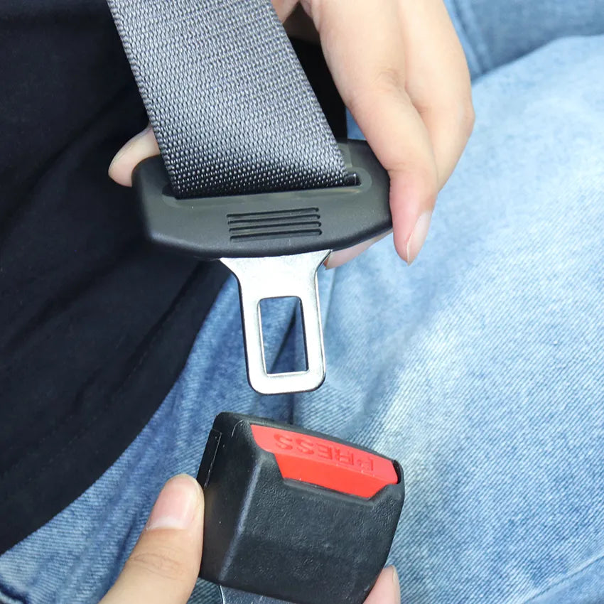 2 Piece Car Safety Seat Belt Clip Extender Buckle Plug Set