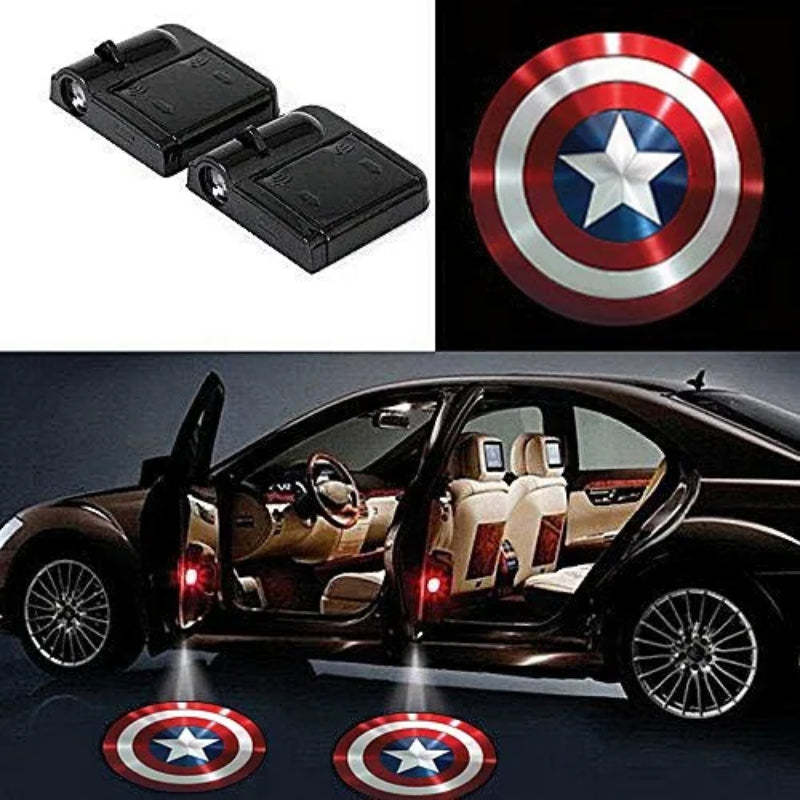 Captain America Car Door Lights-Car Door Sills