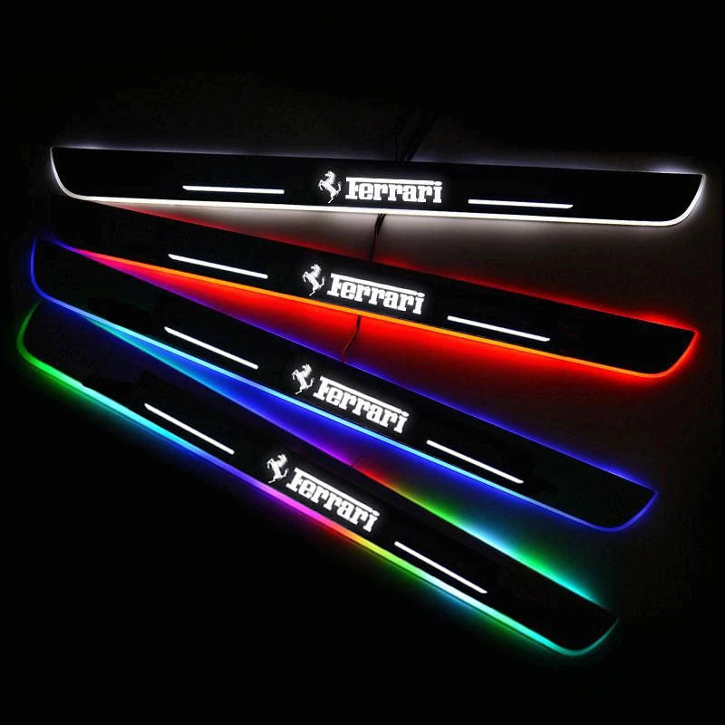 LED Wireless Illuminated Ferrari Door Sills-Car Door Sills