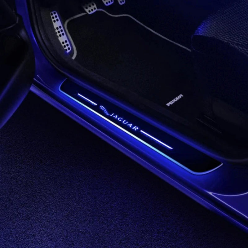 LED Wireless Illuminated Jaguar Door Sills-Car Door Sills
