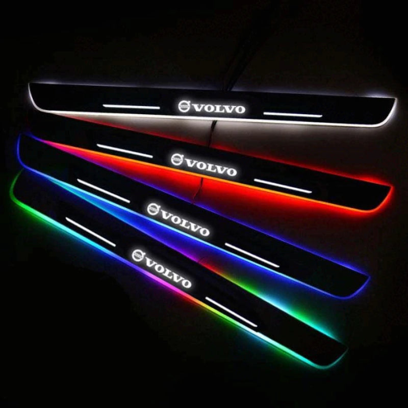 LED Wireless Illuminated Volvo Door Sills-Car Door Sills