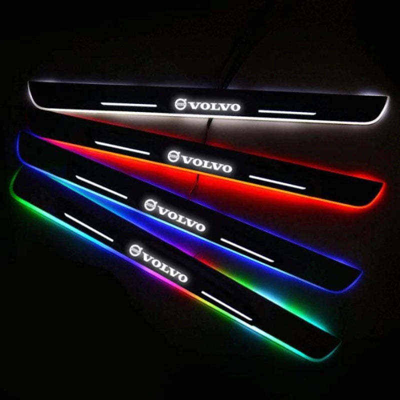 LED Wireless Illuminated Volvo Door Sills-Car Door Sills