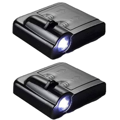 Set Of 2 Corvette Door Light Logo-Car Door Sills