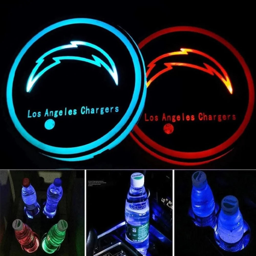 Los Angeles Chargers Car Cup Holders Light-Car Door Sills