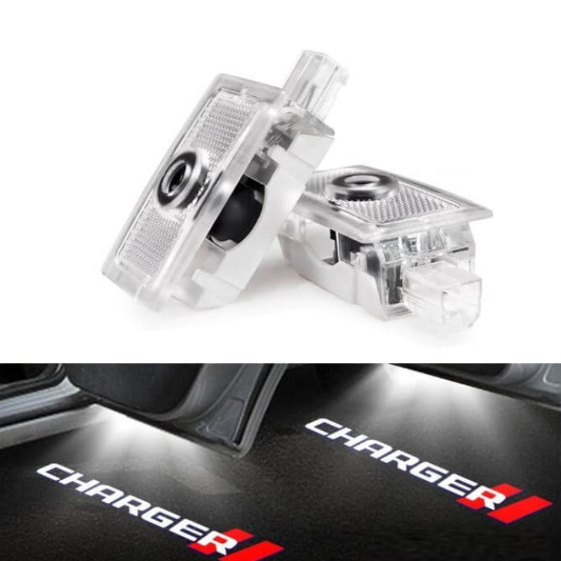 Set Of 2 Dodge Charger Door Projector Light-Car Door Sills