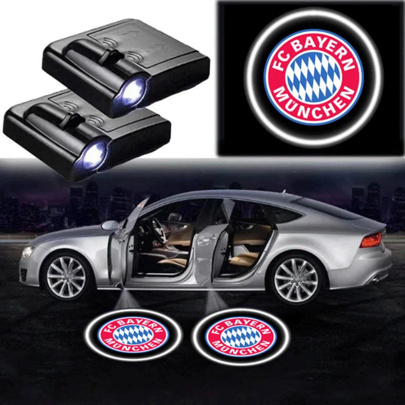Pack Of 2 Bayern Munich Car Logo Lights-Car Door Sills