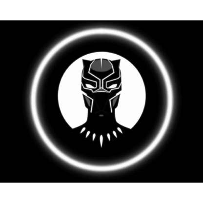 Black Panther Car Door Lights-Car Door Sills