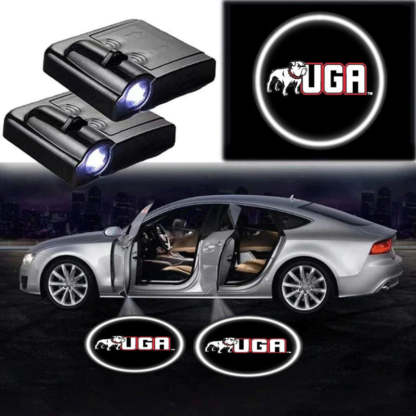 Pack Of 2 Georgia Bulldogs Car Logo Lights-Car Door Sills