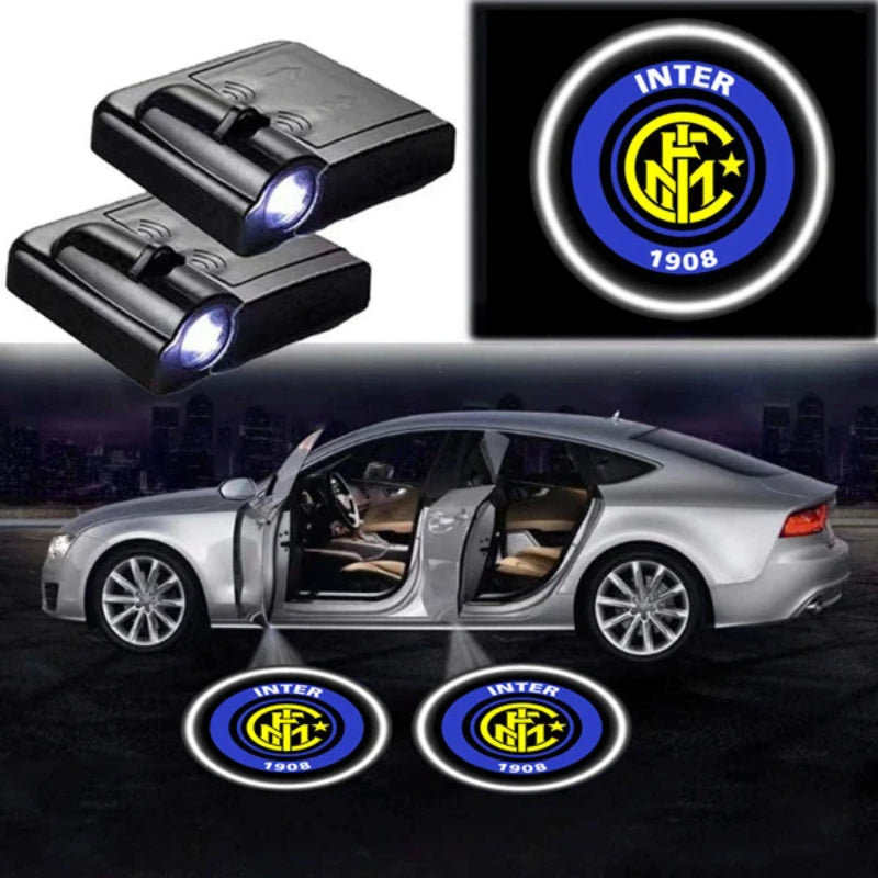Pack Of 2 Inter Milan Car Logo Lights-Car Door Sills
