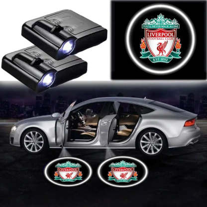 Pack Of 2 LED Liverpool Car Logo Lights-Car Door Sills
