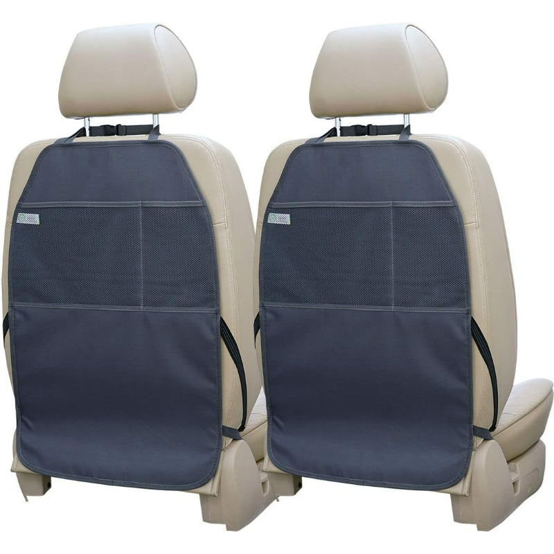 Back Seat Cover With Pockets Car Organizer Kick Mat-Car Door Sills