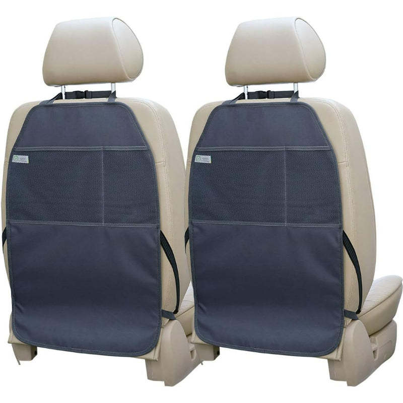 Back Seat Cover With Pockets Car Organizer Kick Mat-Car Door Sills