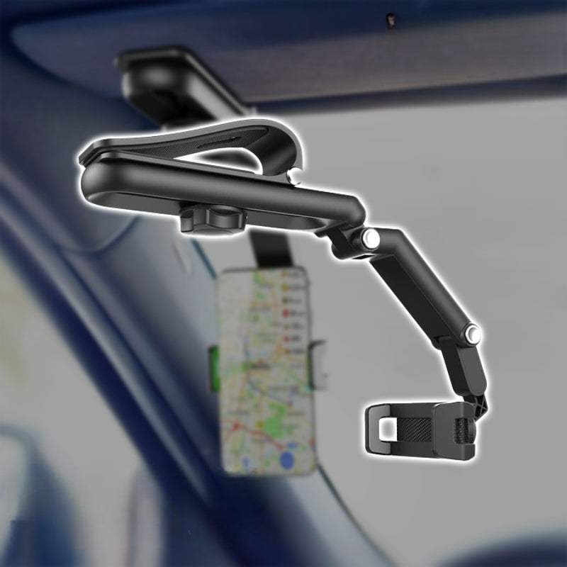 Rotatable And Retractable Car Phone Holder-Car Door Sills