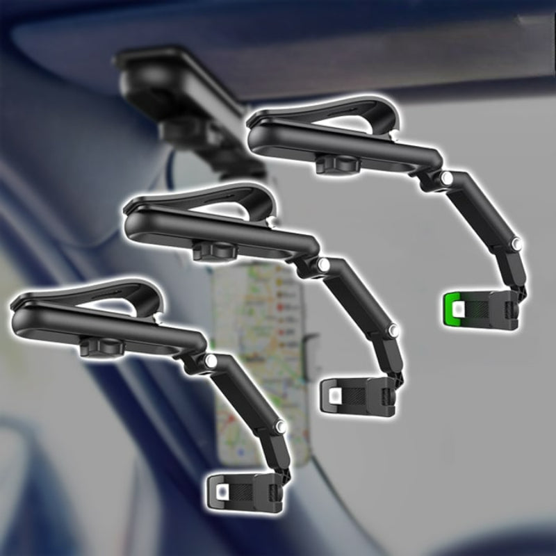 Rotatable And Retractable Car Phone Holder-Car Door Sills