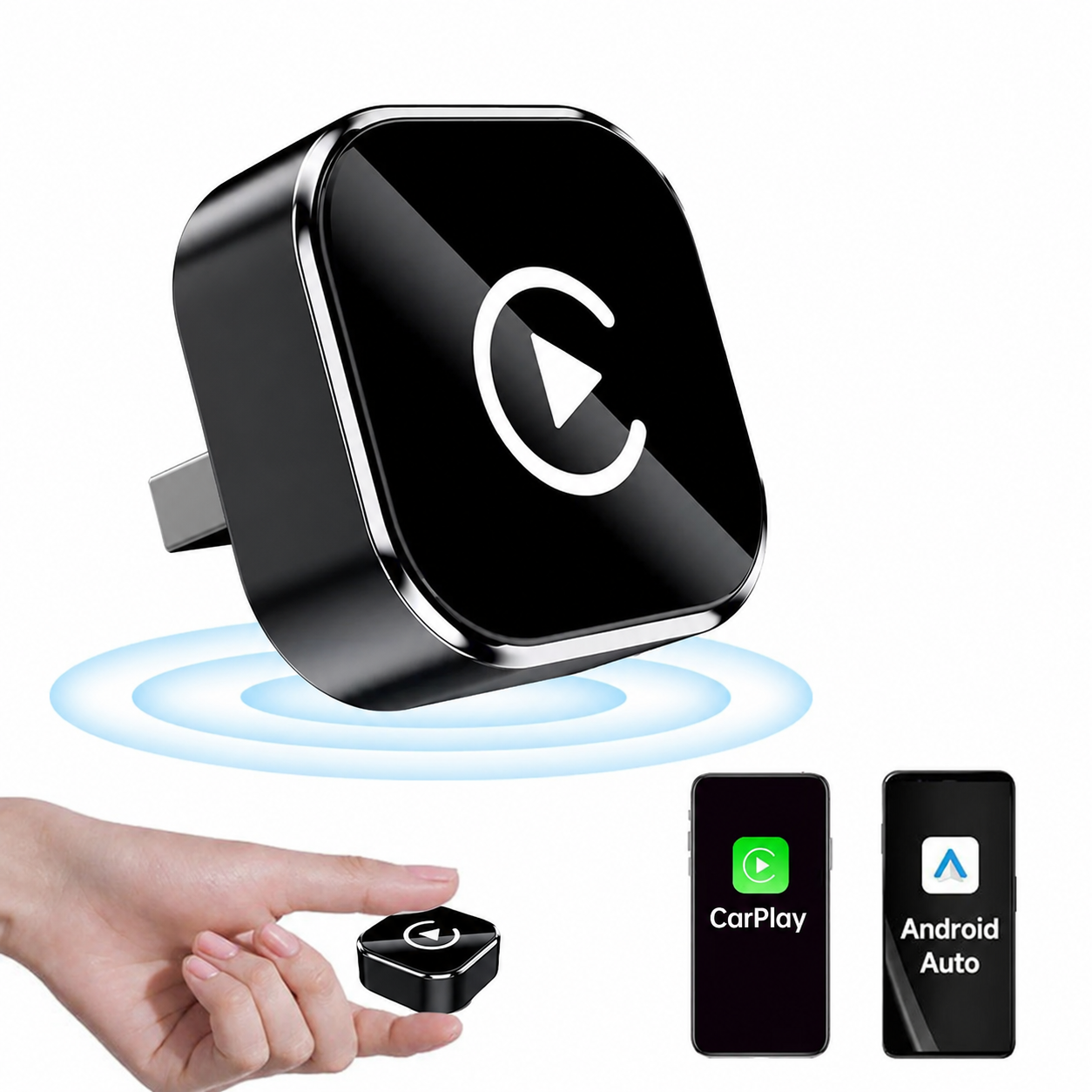 Wireless Carplay Adapter For Iphone And Android Car Gadgets