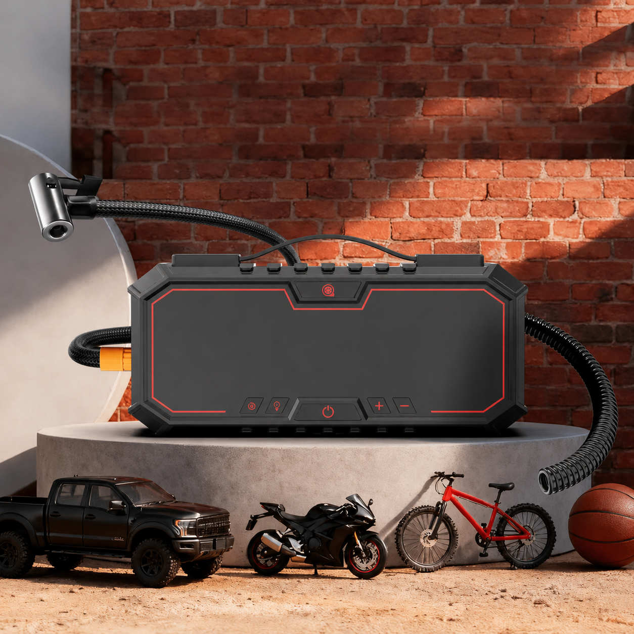 LED Light Portable Car Battery Starter Tire Inflator