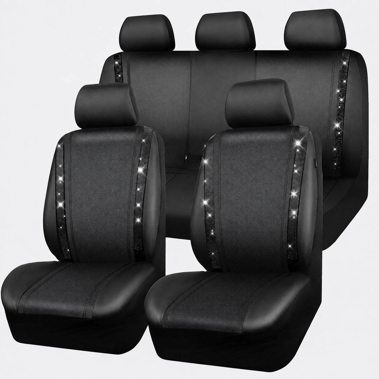 Rhinestone Engraved Car Seat Covers