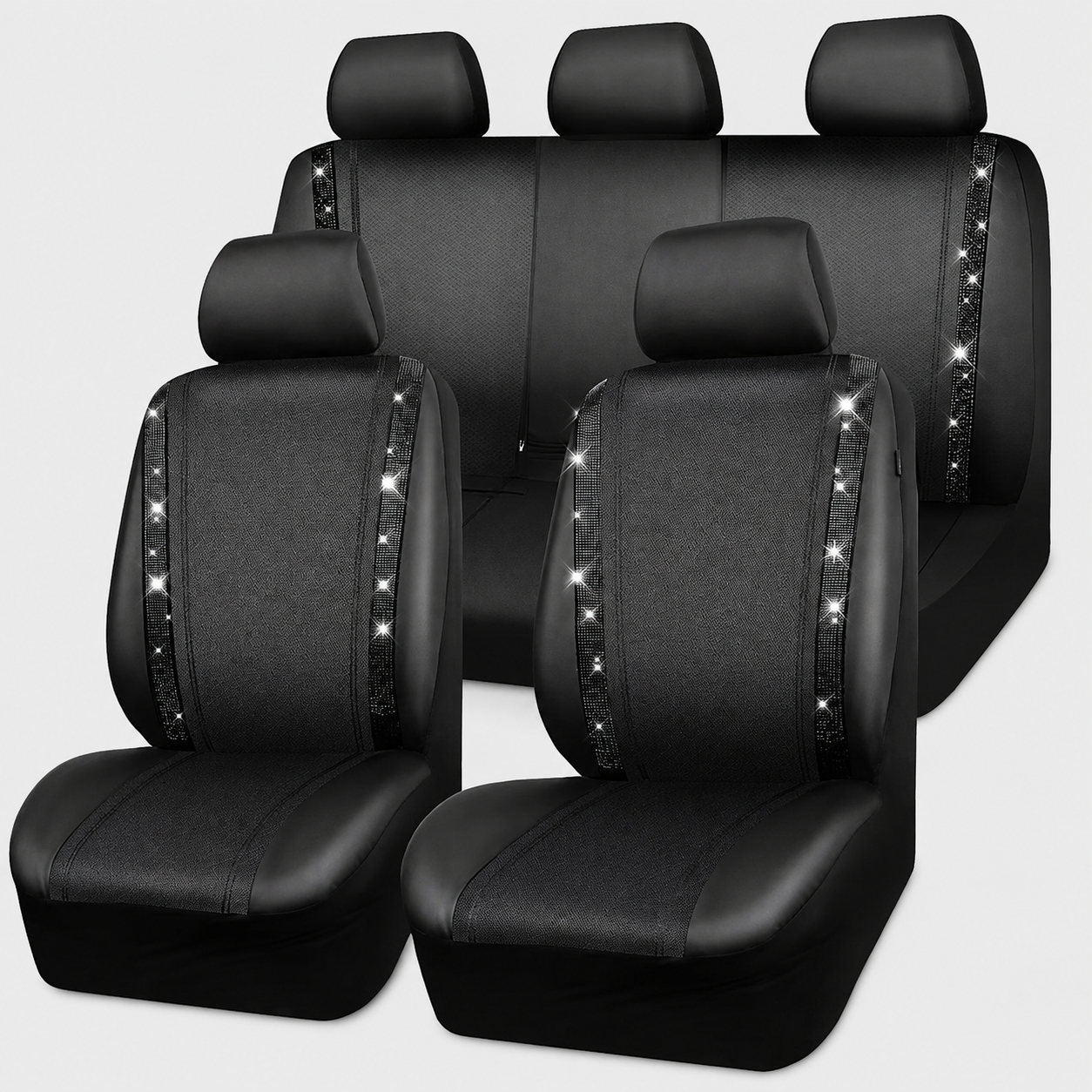 Rhinestone Engraved Car Seat Covers