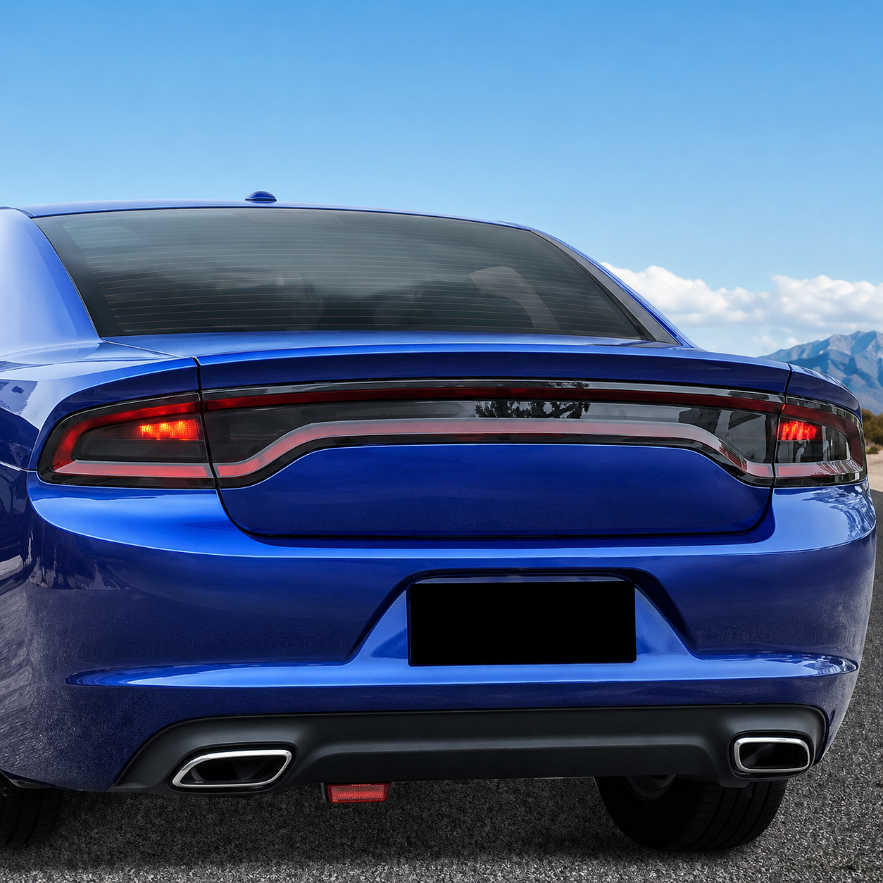 Self Adhesive Rear Tail Light Covers For Dodge Charger  