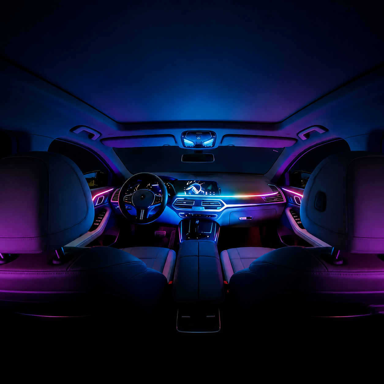 43.3 Inches Acrylic Auto Ambient RGB Car Interior Light strip