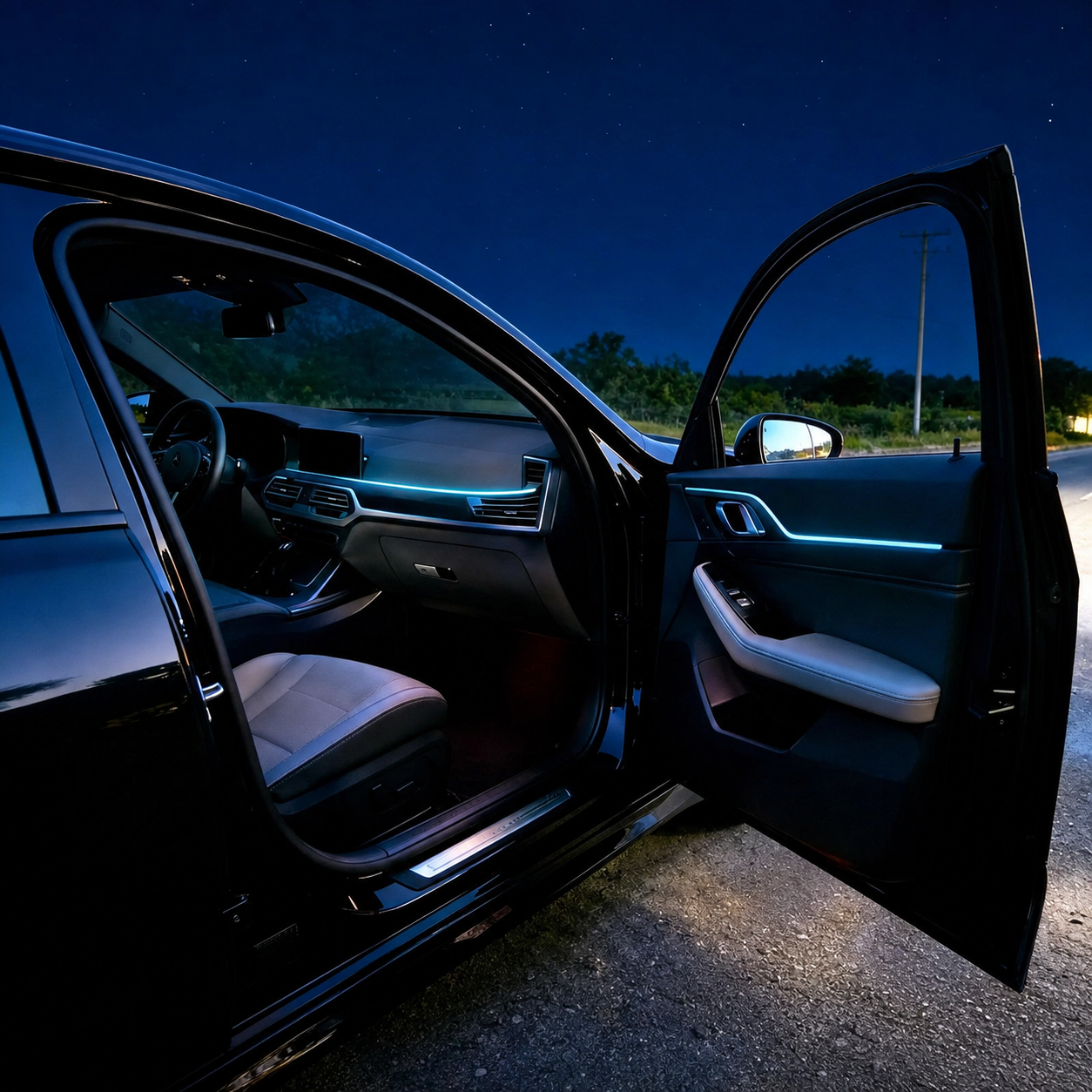 43.3 Inches Acrylic Auto Ambient RGB Car Interior Light strip