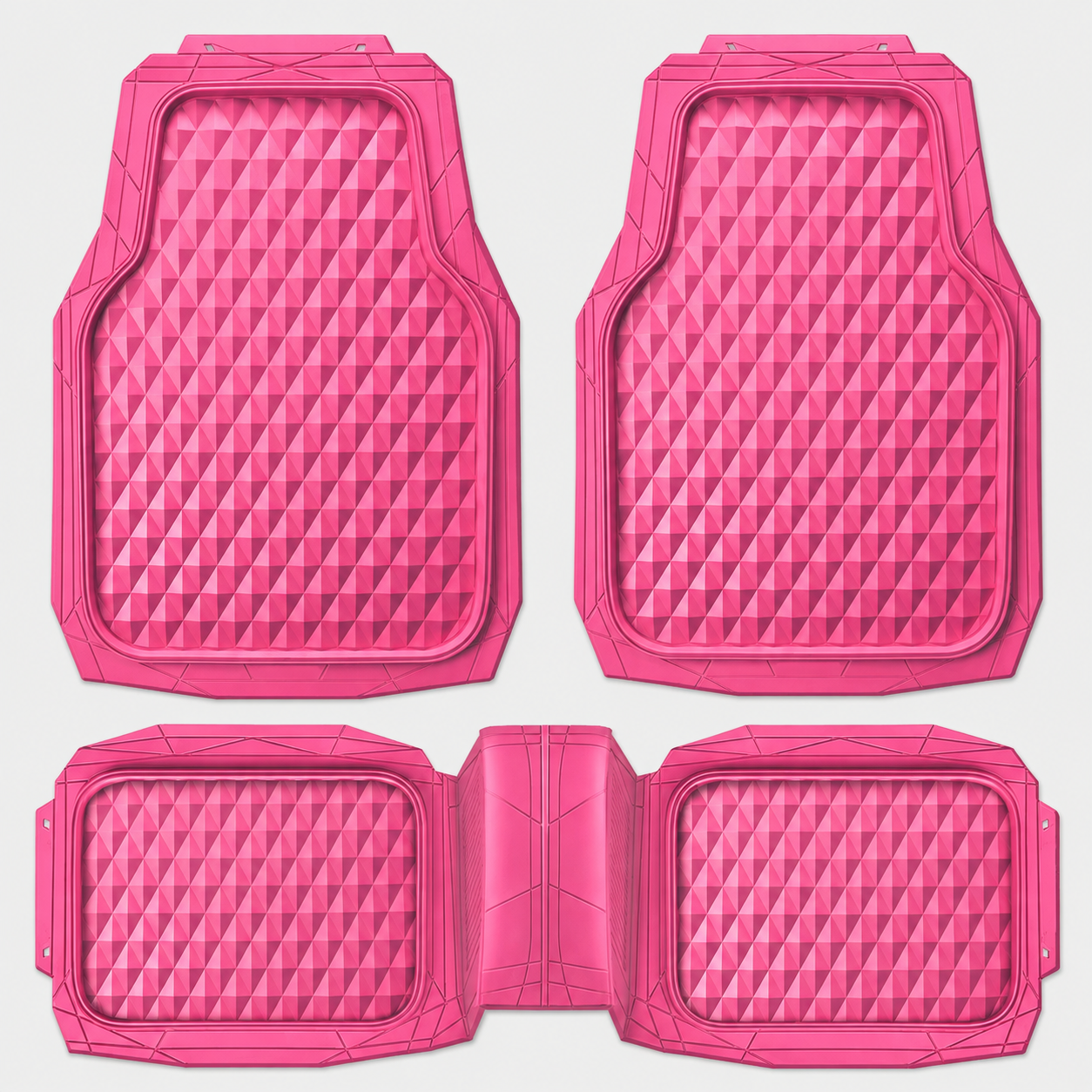 4 Pieces Heavy Duty Rubber Car Floor Mats
