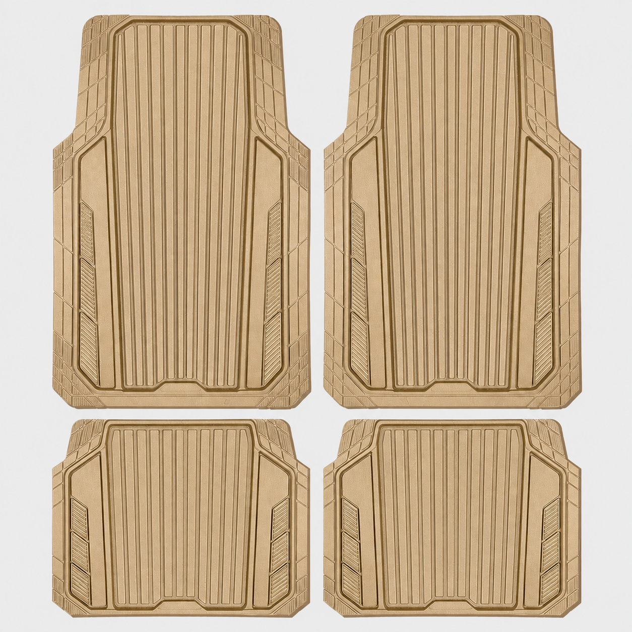 4 Pieces Heavy Duty Rubber Car Floor Mats
