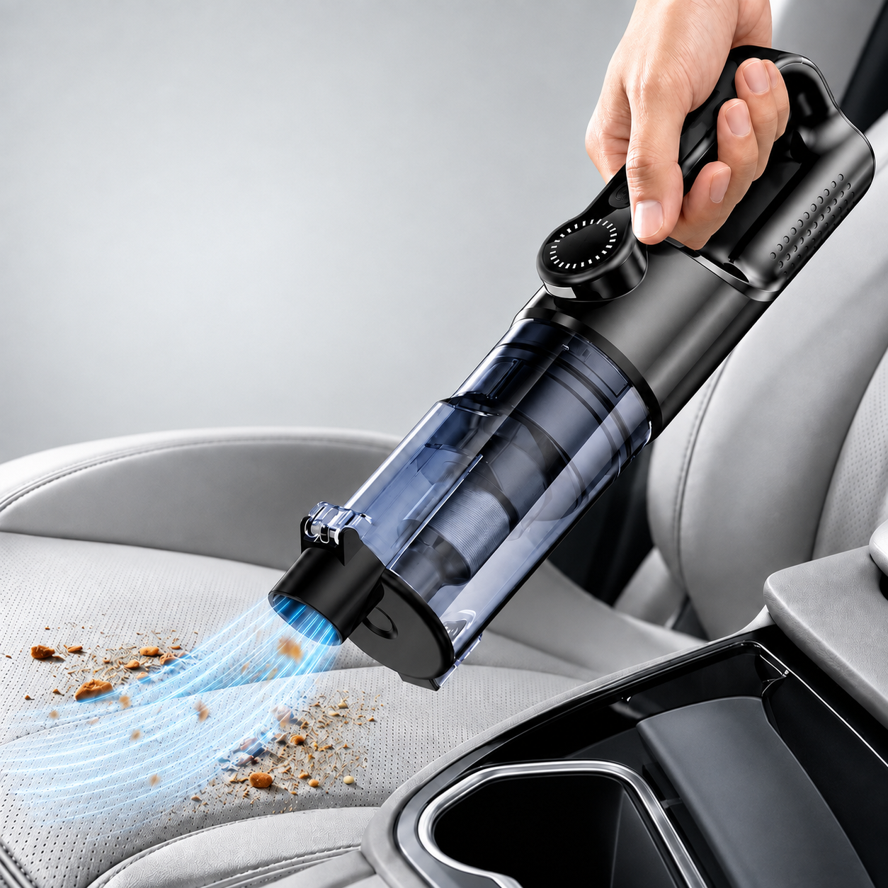 3 in 1 Cordless Car Vacuum and Blower with LED Light and 6 Accessories