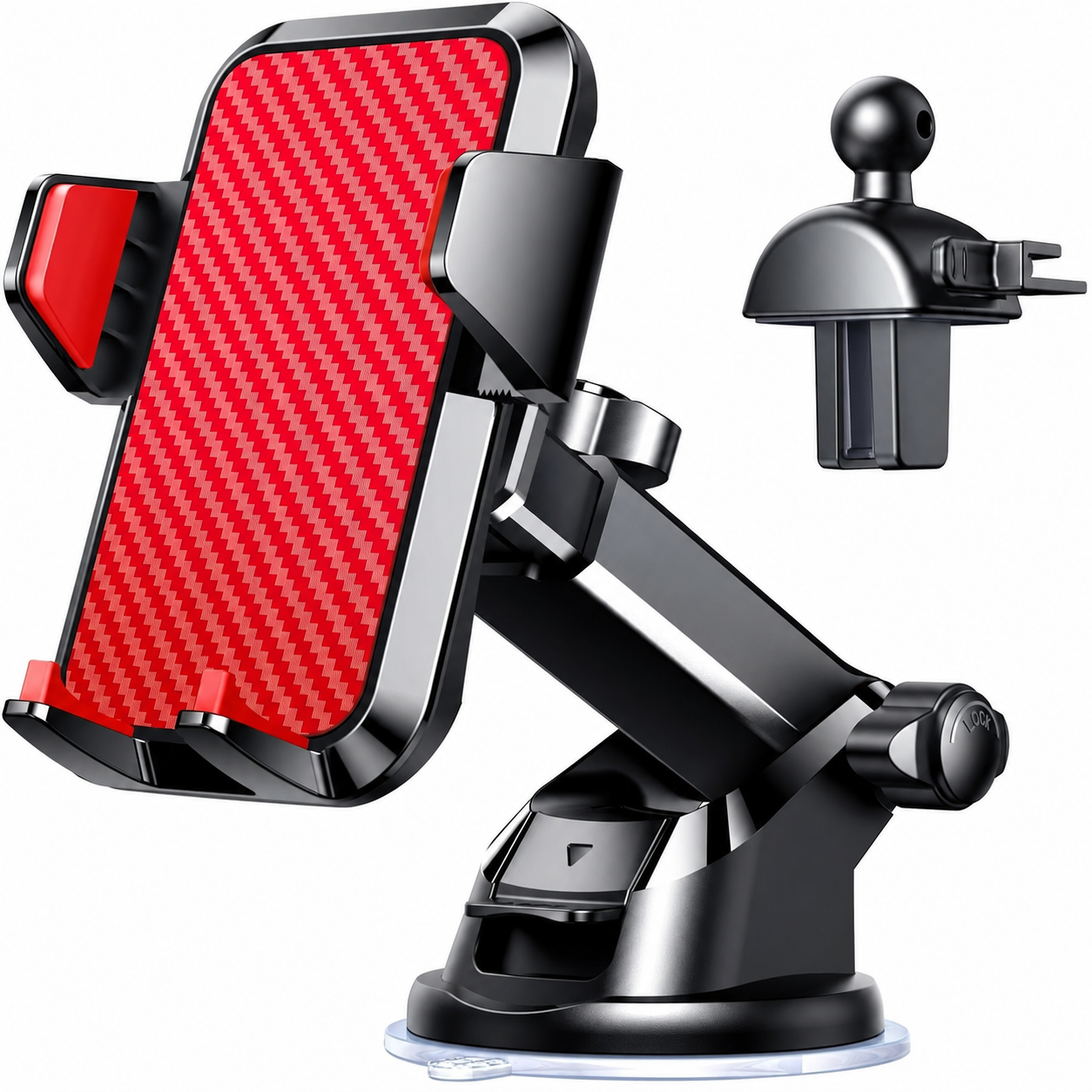 Military Grade Car Phone Holder With 85 LBS Suction Mount For iPhone 17 Pro Max