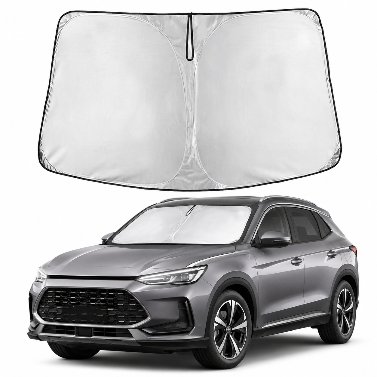 Universal Front Windshield Sunshade With UV And Heat Protection
