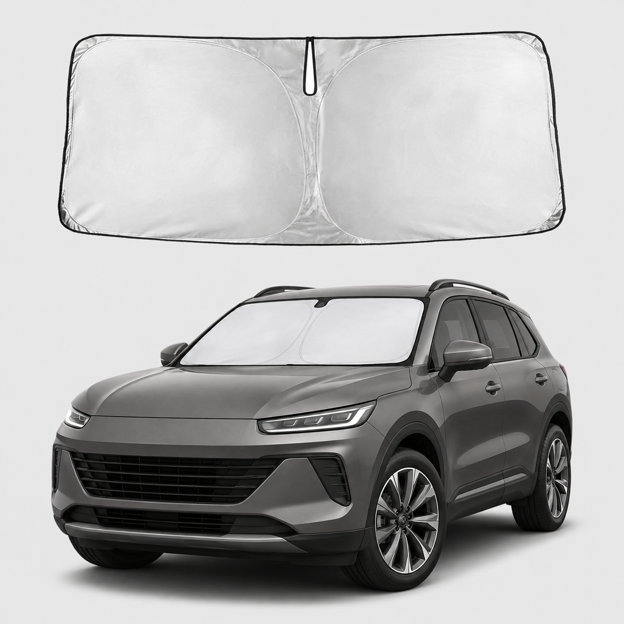 Universal Front Windshield Sunshade With UV And Heat Protection