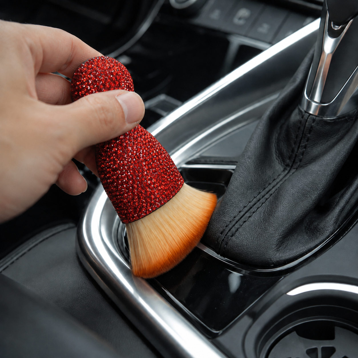 Car Interior Detailing Brush With Soft Bristles