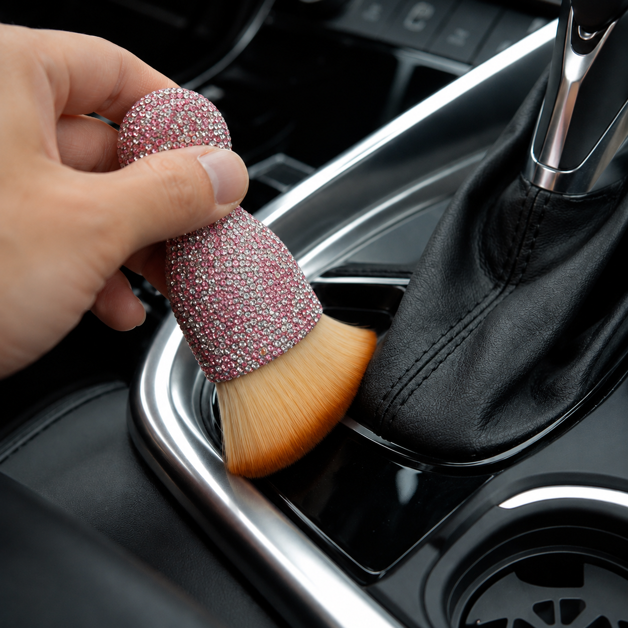Car Interior Detailing Brush With Soft Bristles