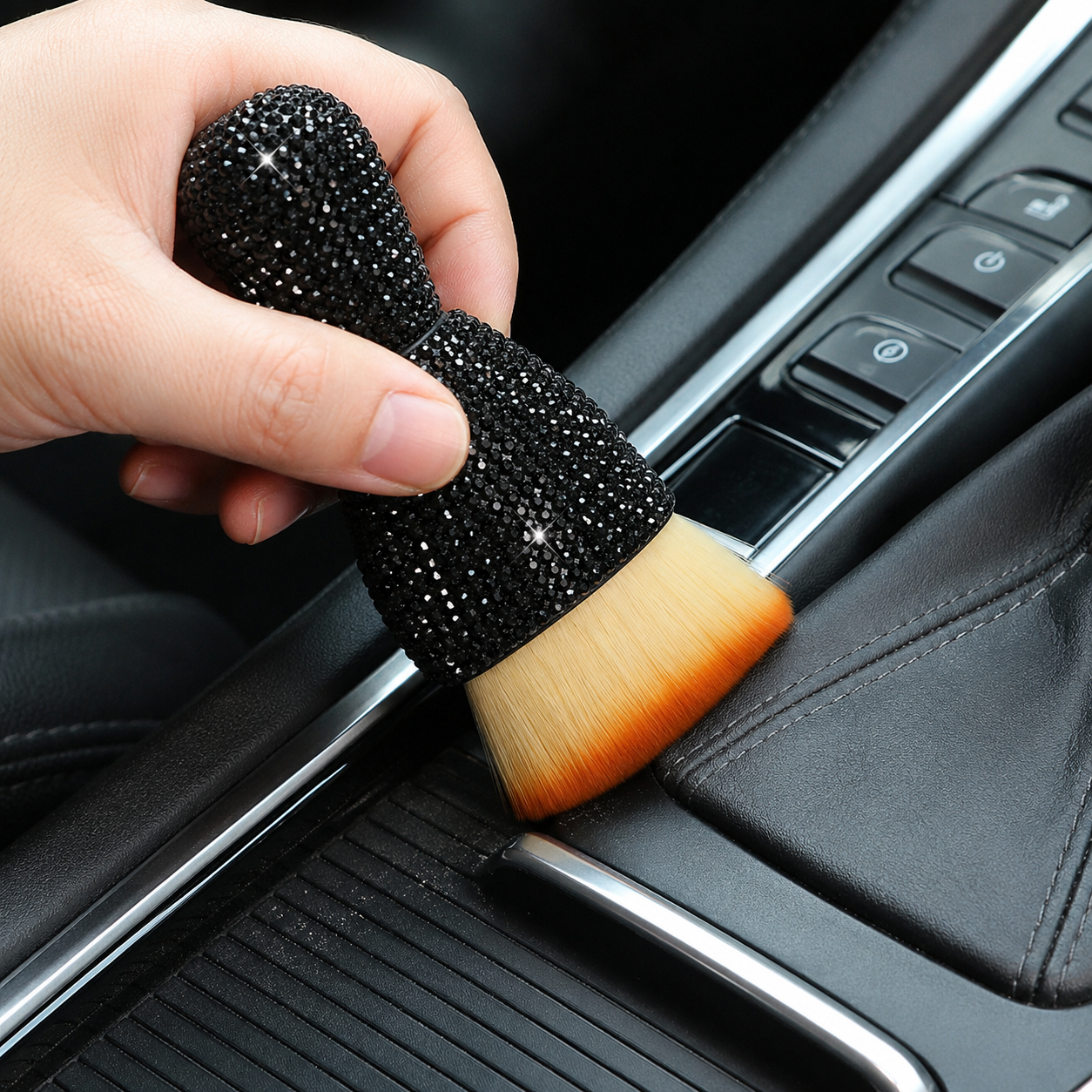Car Interior Detailing Brush With Soft Bristles