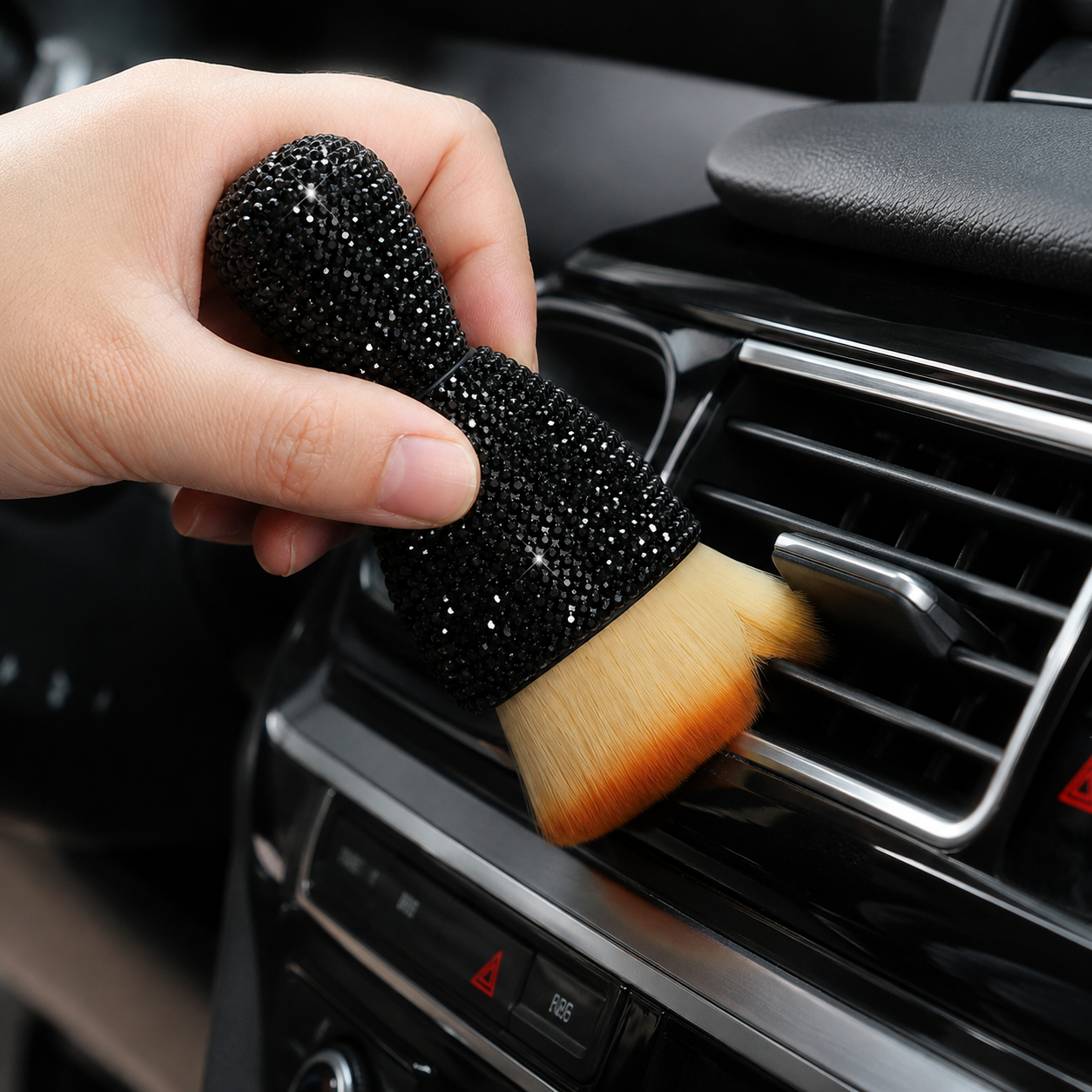 Car Interior Detailing Brush With Soft Bristles