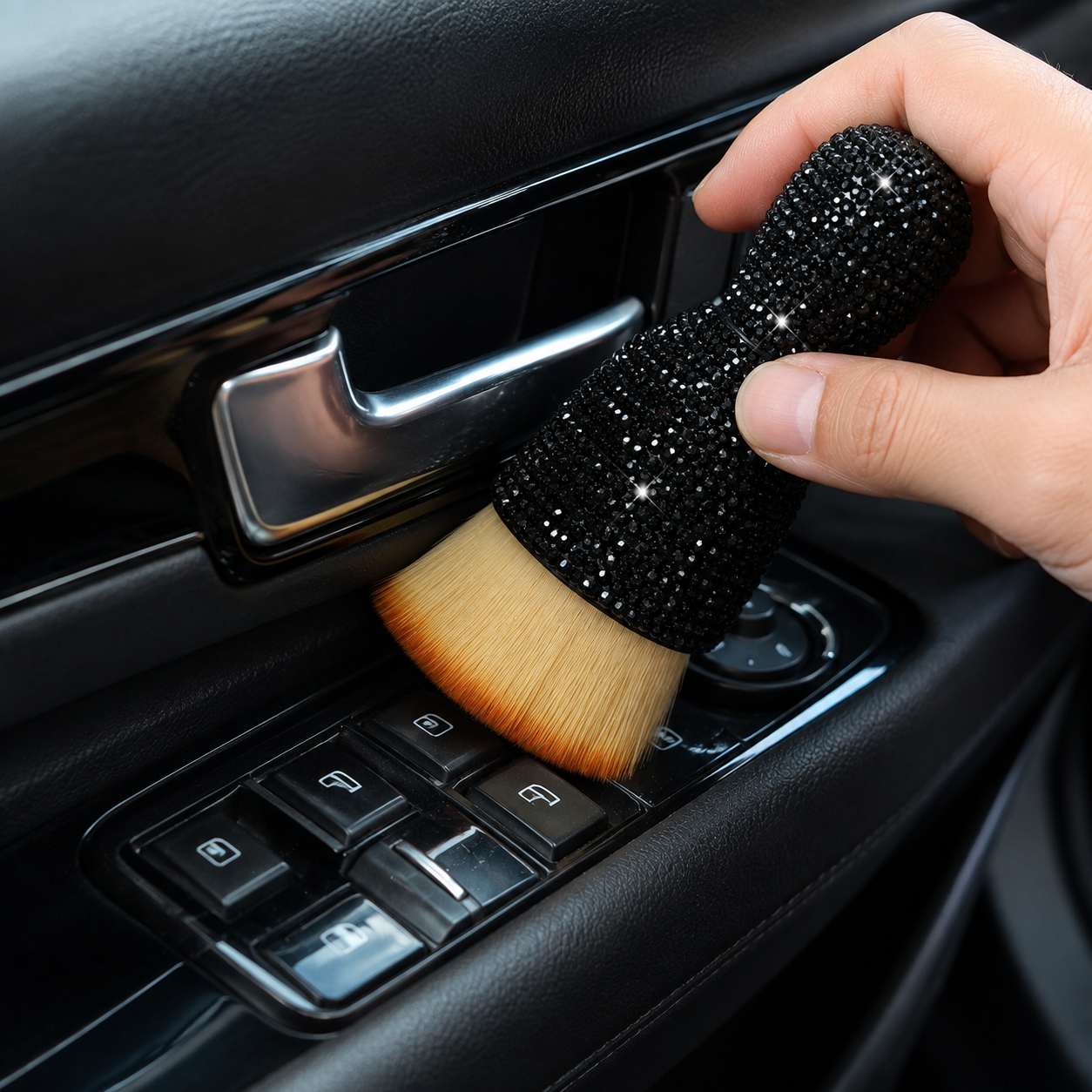 Car Interior Detailing Brush With Soft Bristles