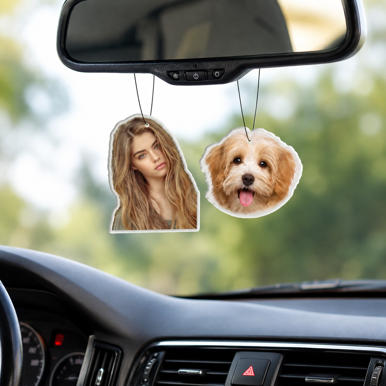 Custom Photo Car Ornament For Car Interior Decor