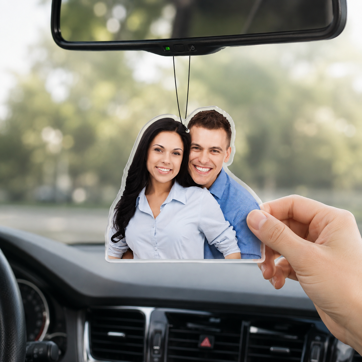 Custom Photo Car Ornament For Car Interior Decor