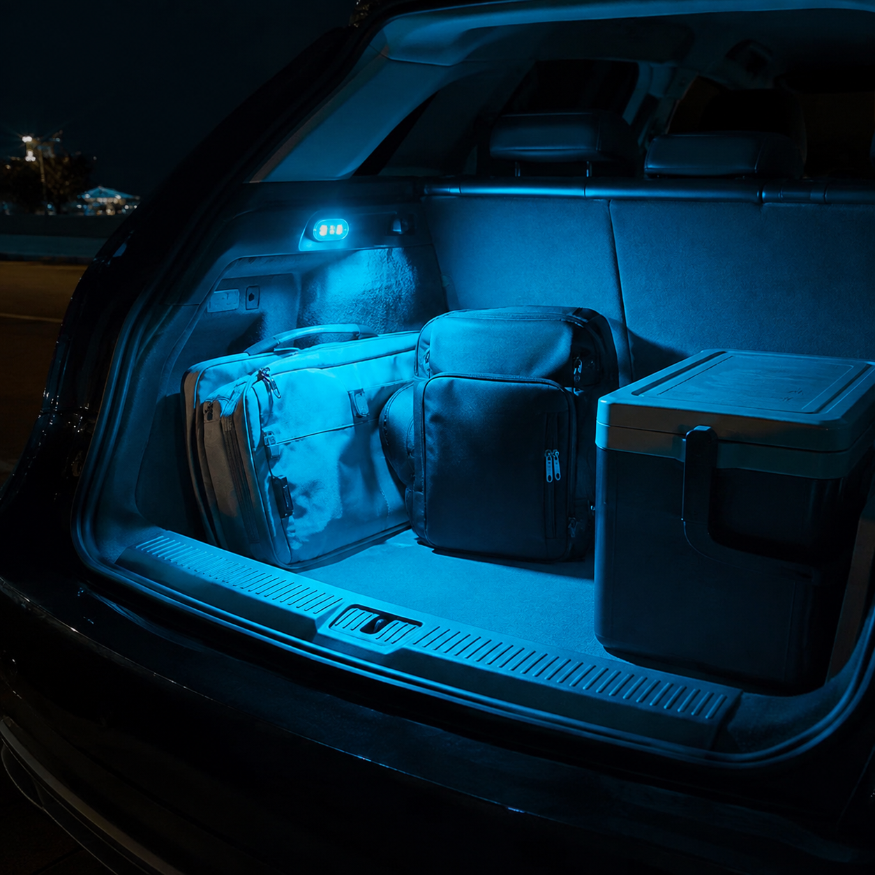 Rechargeable RGB LED Portable Car Light For Exterior And Interior