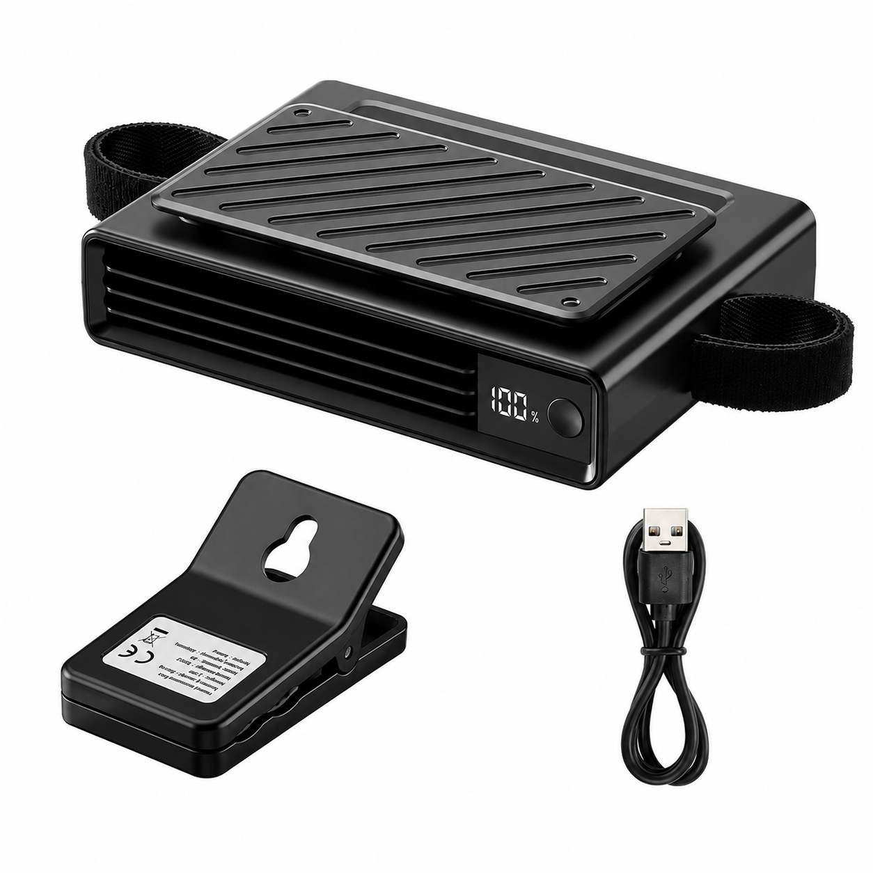 Rechargeable Clip On Adjustable Cooling Car Fan