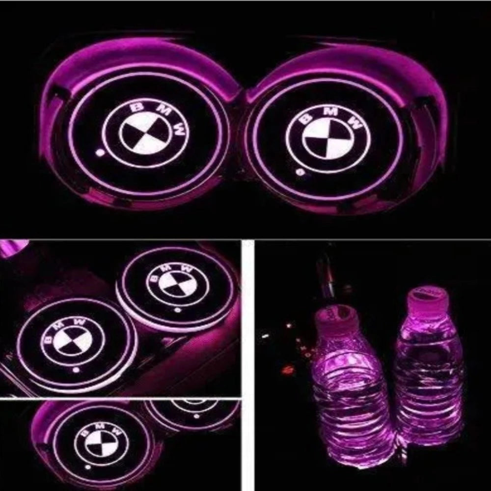 LED BMW Car Cup Holder Lights-Car Door Sills