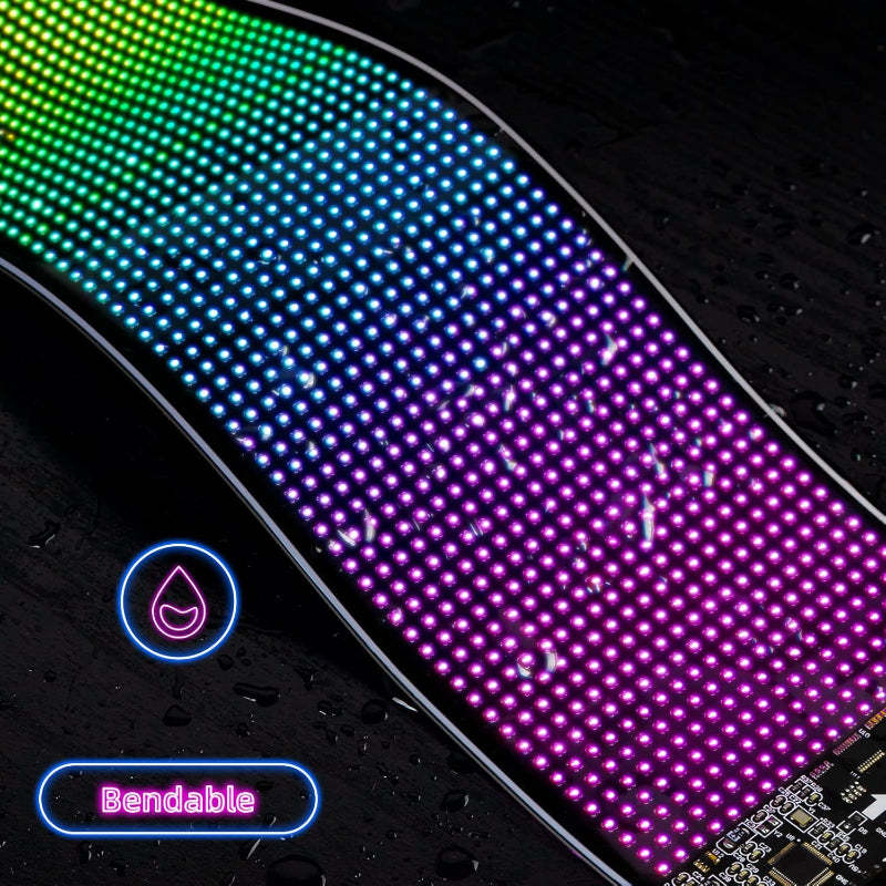 Flexible Scrolling LED Car Sign With App Control And Custom Text-Car Door Sills