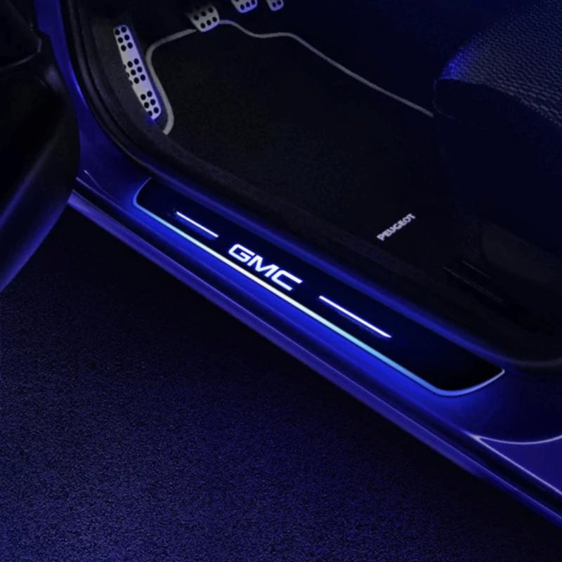 LED Wireless Illuminated GMC Door Sills-Car Door Sills