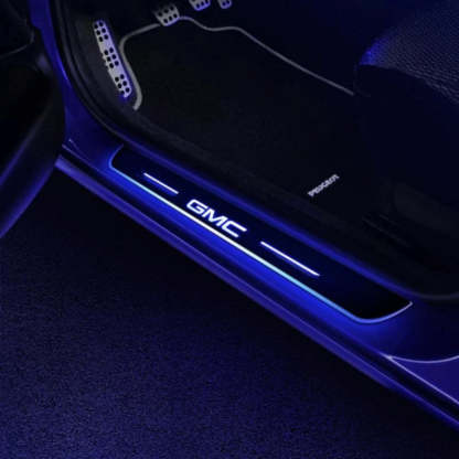 LED Wireless Illuminated GMC Door Sills-Car Door Sills