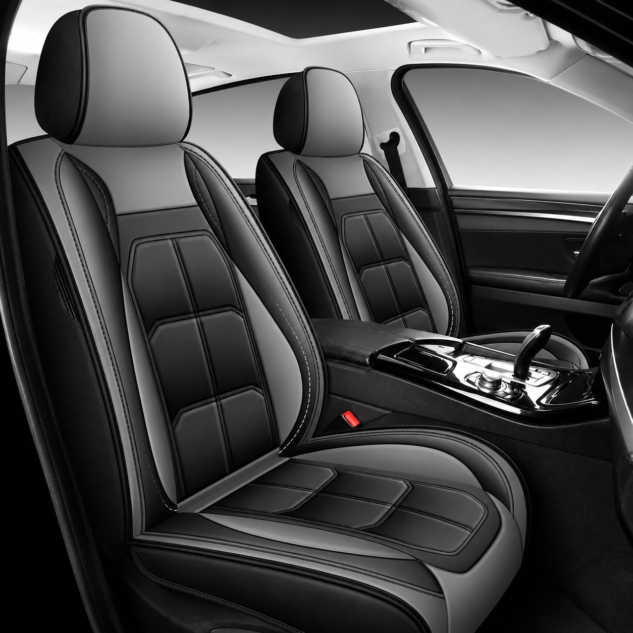 2 Pieces Universal Comfortable Car Seat Cover