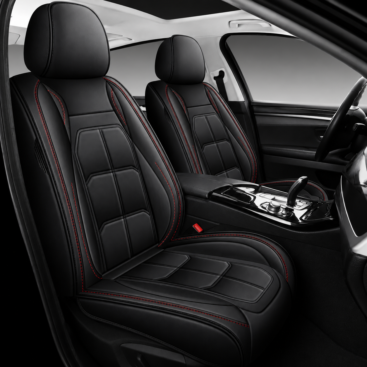 2 Pieces Universal Comfortable Car Seat Cover