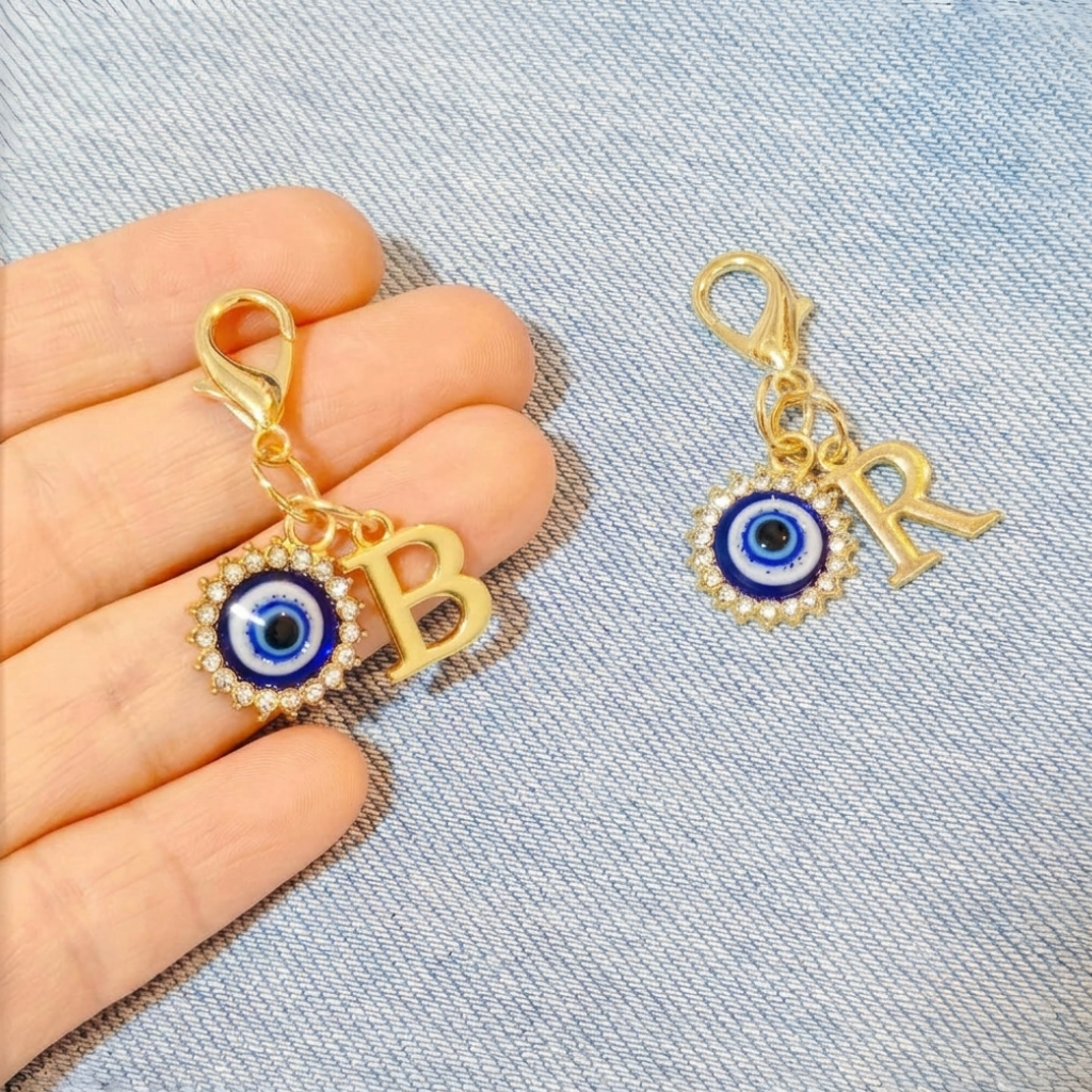 Celestial Themed Keychain With Sun Moon And Pendant Accents