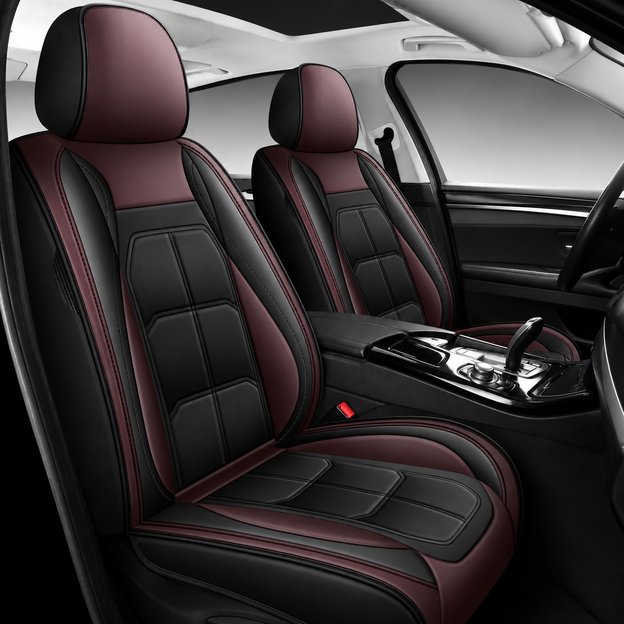 2 Pieces Universal Comfortable Car Seat Cover