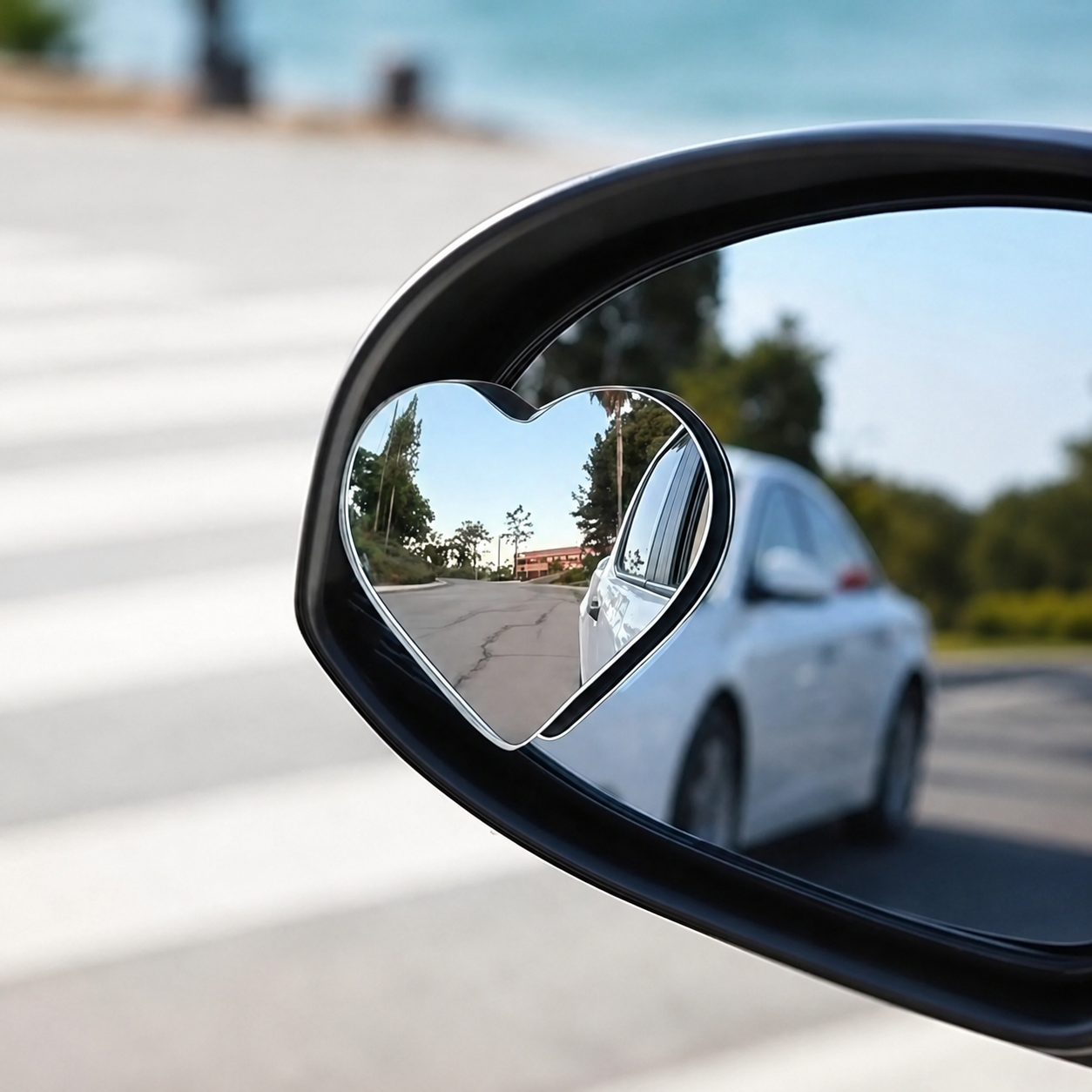 Frameless Wide Angle Blind Spot Mirror For Car Rearview And Easy Parking