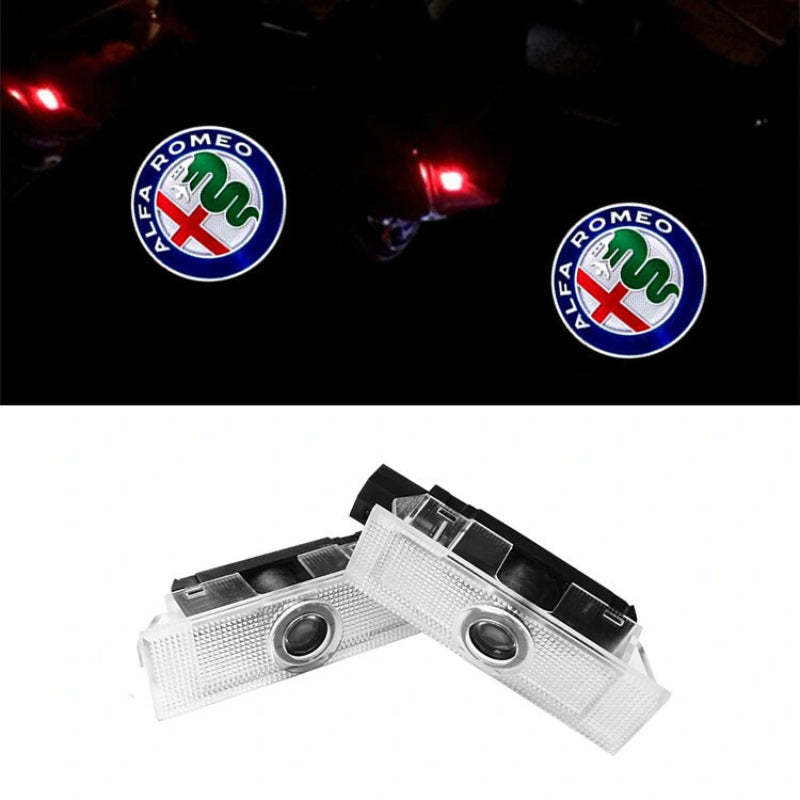 Set Of 2 Alfa Romeo Car Door Lights-Car Door Sills